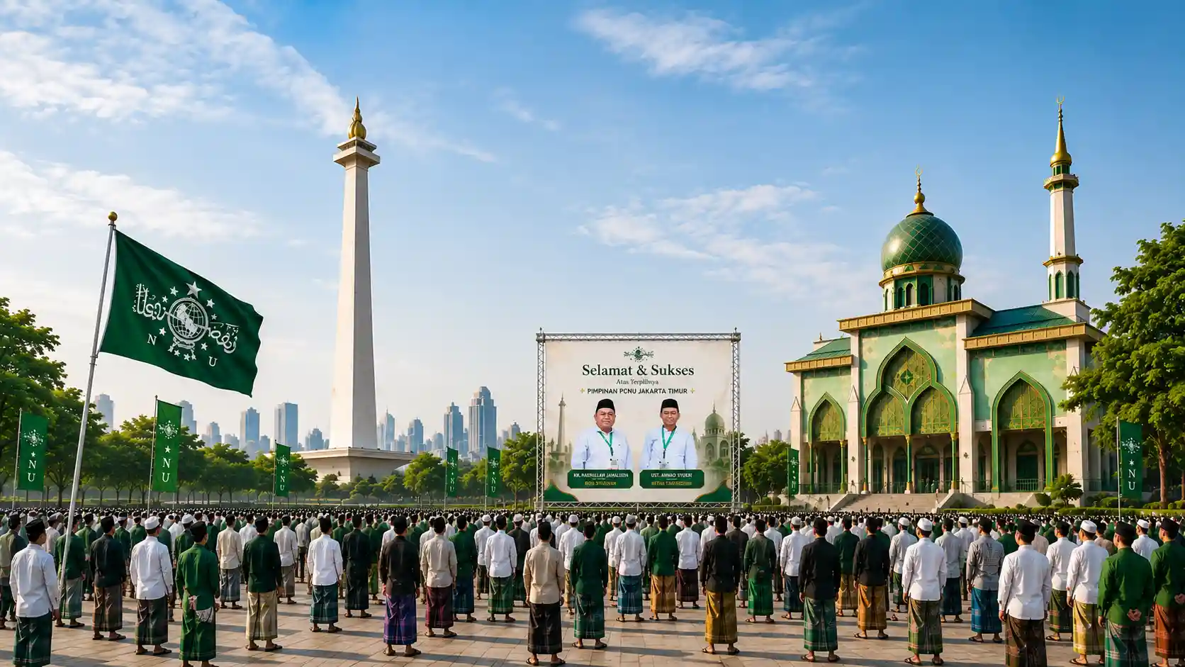 Kebersamaan pengurus dan warga PWNU Pengurus Wilayah Provinsi Kalimantan Tengah